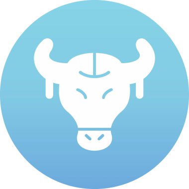 Boğa Kafatası ikon vektör çizimi