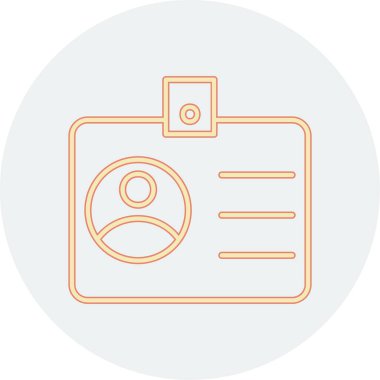 sürücü belgesi simgesi, vektör illüstrasyonu basit tasarım