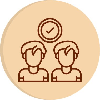 İş adamları simge vektör illüstrasyonuyla tanışıyor