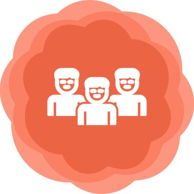 bir grup insan simgesi vektör illüstrasyon tasarımı 