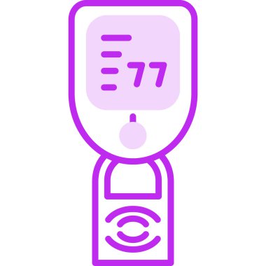 Nabız Oksimetre ağ simgesi, vektör illüstrasyonu