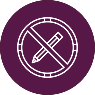 Sadece simge, vektör illüstrasyonunu oku. Kalem çapraz işareti 