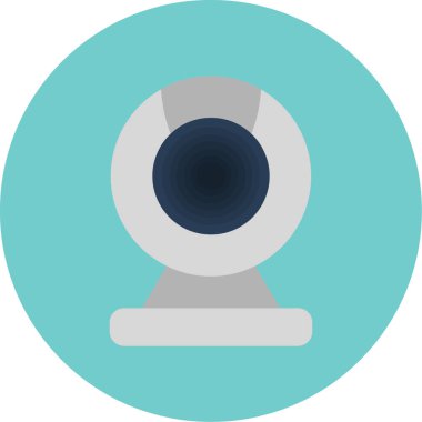 Web kamera simge vektör çizim