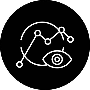 Veri Görselleştirme Web simgesi vektör çizimi       