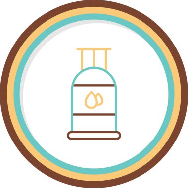 silindir ağ simgesi, vektör illüstrasyonu 