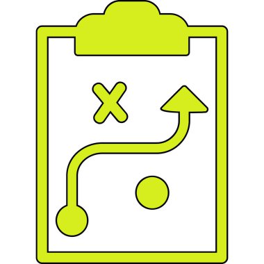 Strateji Simgesi Vektör illüstrasyonu 