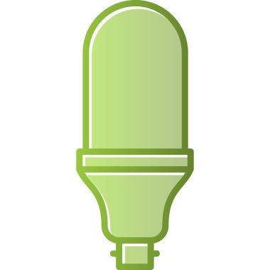 Ampul. Web simgesi vektör illüstrasyonu