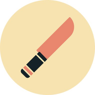 Bıçak. Web simgesi basit illüstrasyon 