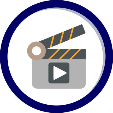 El çırpma tahtası web simgesi basit illüstrasyon 