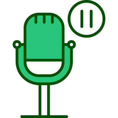 Web simgesi, vektör çizim duraklatma  