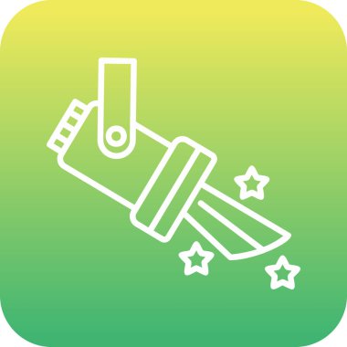 Spotlight simgesi, web basit illüstrasyon