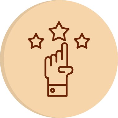 Saygınlık web simgesi, vektör illüstrasyonu