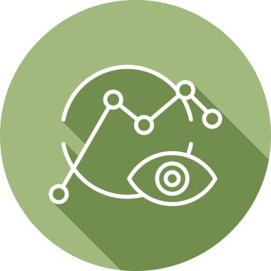 Veri Görselleştirme Web simgesi vektör çizimi       