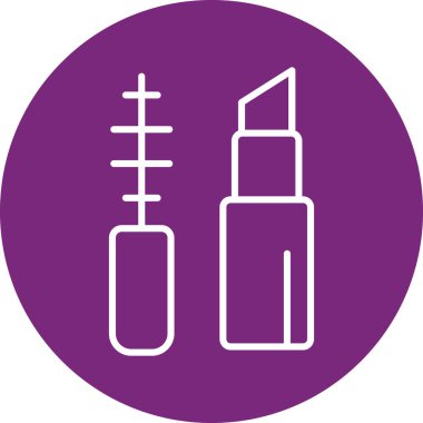 Makyaj Ağı simgesi basit illüstrasyon 