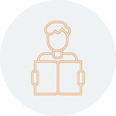 Web simgesi vektör illüstrasyonu öğreniliyor 