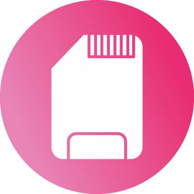 SD kart simgesi vektör illüstrasyonu