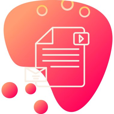 belge simgesi, vektör illüstrasyonu basit tasarım