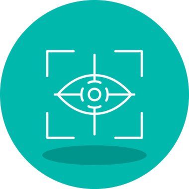 Göz. Web simgesi basit illüstrasyon