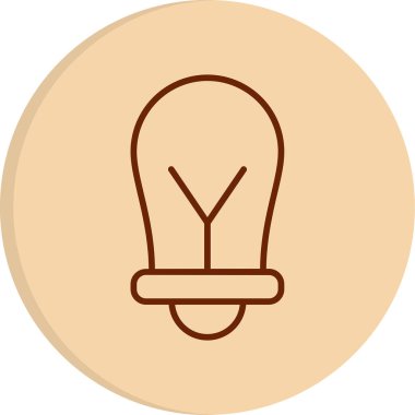 ampul simgesi, vektör illüstrasyonu 