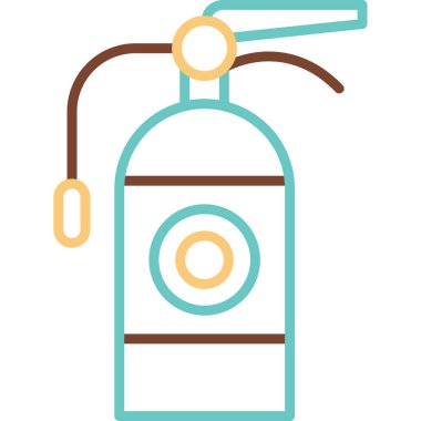 Yangın söndürme ikonu. vektör illüstrasyonu              