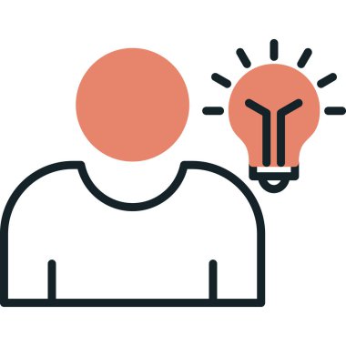 Idea web icon simple illustration 