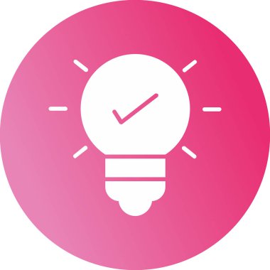 İnovasyon web simgesi basit illüstrasyon 