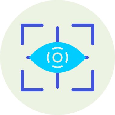 Göz. Web simgesi basit illüstrasyon