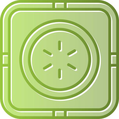 Bir güç kapatma düğmesinin web illüstrasyonu