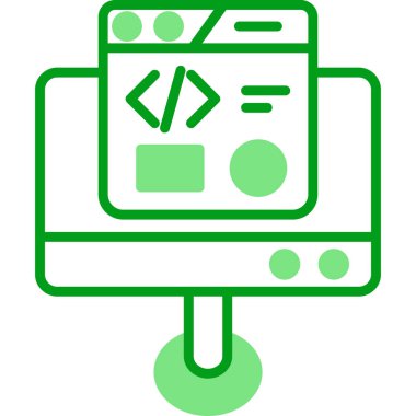 Geliştirme simgesi, vektör illüstrasyonu basit tasarım