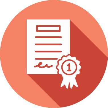 Sertifika. Web simgesi basit tasarım