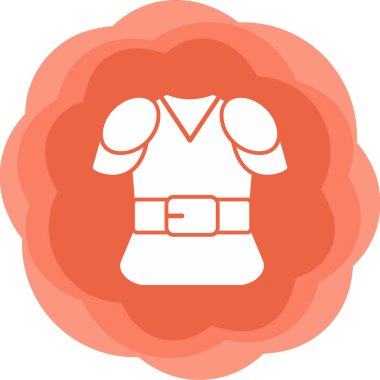 Gömlek simgesi, vektör illüstrasyonu basit tasarım