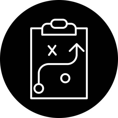 Strateji Simgesi Vektör illüstrasyonu 