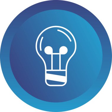 ampul simgesi, vektör illüstrasyonu