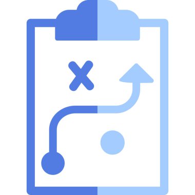 Strateji Simgesi Vektör illüstrasyonu 