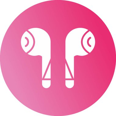 Kulaklık. Web simgesi basit illüstrasyon