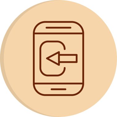 Akıllı Telefon web simgesi basit illüstrasyonunu kontrol et