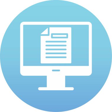 Çevrimiçi Test Ağı simgesi, vektör illüstrasyonu