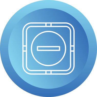 Eksi İşaret Ağı simgesi, vektör illüstrasyonu