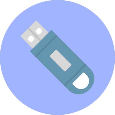 Flash disk simgesi, vektör illüstrasyon tasarımı