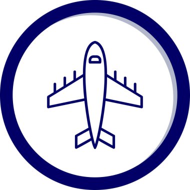 Uçak. Web simgesi basit illüstrasyon 