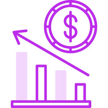Ekonomi simgesi modern basit illüstrasyon 