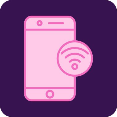 wifi vektör simgesi modern basit illüstrasyon 