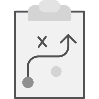 Strateji Simgesi Vektör illüstrasyonu 