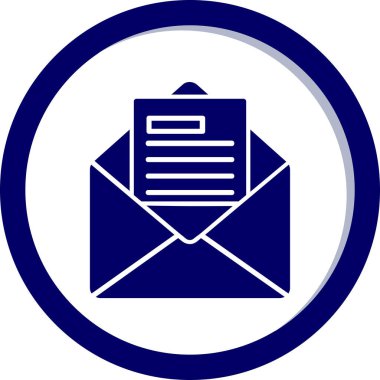 E- posta İş Teklif simgesi vektör illüstrasyonu