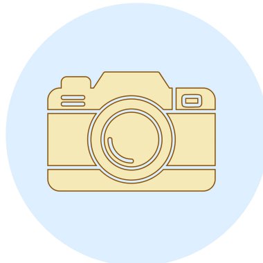 Kamera. Web simgesi basit illüstrasyon 