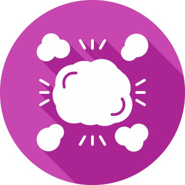 Bulutlar. Web simgesi basit illüstrasyon