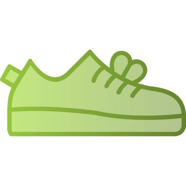 Ayakkabı simgesinin vektör illüstrasyonu