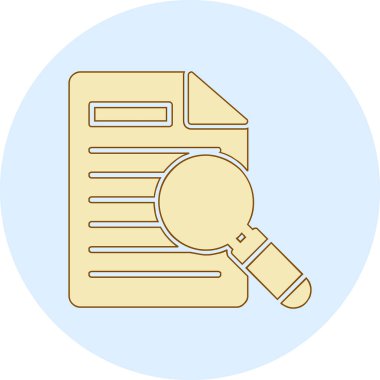 Yazılı kayıtlar ve büyüteçle filoloji kavramı, düz stil vektör illüstrasyonu