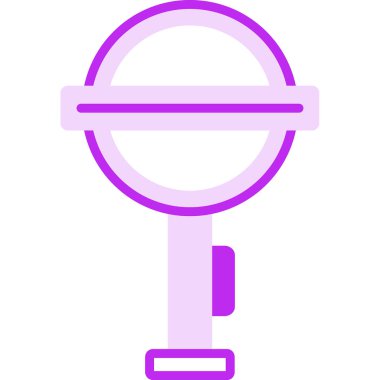 Yer altı işareti web simgesi, vektör illüstrasyonu