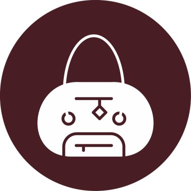 Spor çantası simgesi, vektör illüstrasyonu